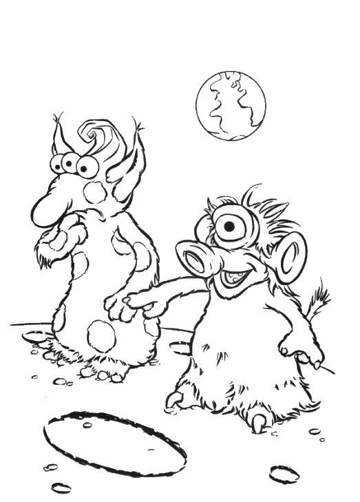 Plansa de colorat cu Muppets 44 39